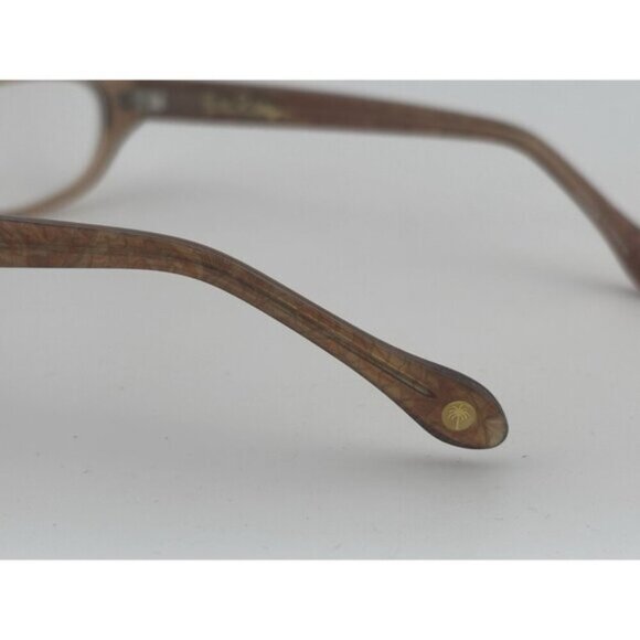 Lilly Pulitzer - Winnie Brown 49-16-130 Acetate Marble Glasses Frames - Picture 7 of 8